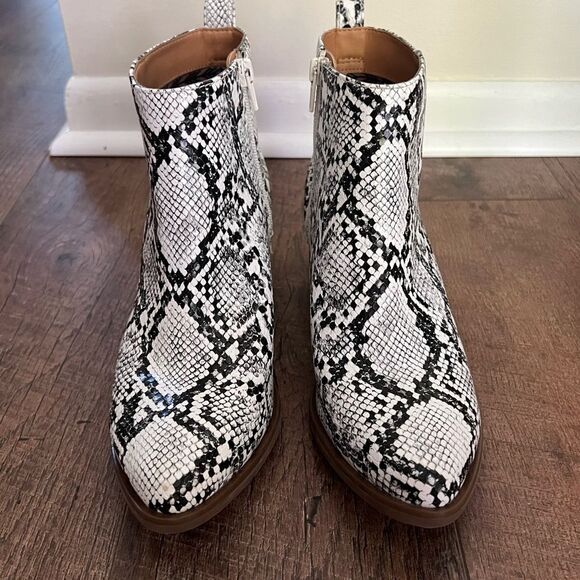 Code West Voodoo Women's Animal Snake Block Heel Western Ankle Boots US 9M - Picture 7 of 16